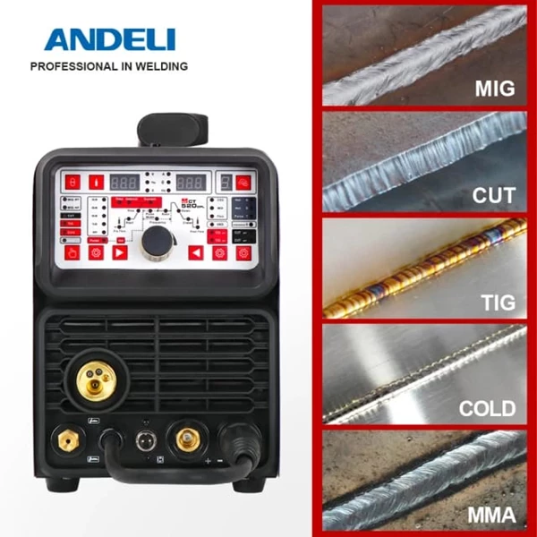 ANDELI MCT-520DPL MIG TIG CUT COLD & MMA Welding Machine