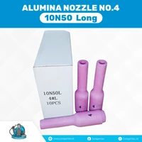 Long Alumina Nozzle / Keramik Argon Panjang no.4 untuk WP-17 / 26/ 18
