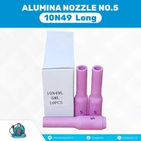 Long Alumina Nozzle / Keramik Argon Panjang no.5 untuk WP-17 / 26/ 18