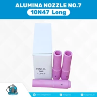 Long Alumina Nozzle / Keramik Argon Panjang no.7 untuk WP-17 / 26/ 18