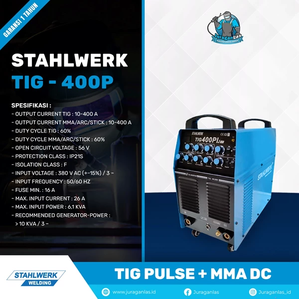 TIG-400 P Stahlwerk DC TIG Pulse Welding Machine