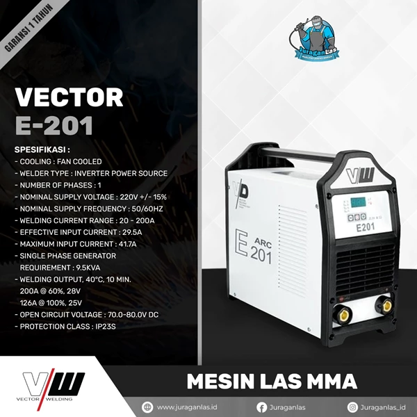 E-201 Vector DC MMA Welding Machine