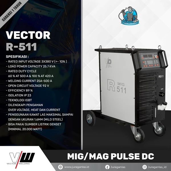 Mesin Las MIG Pulse R-511 Vector