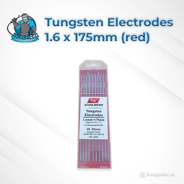 Tungsten Electrodes / Jarum Las Argon diameter 1.6mm x 175mm