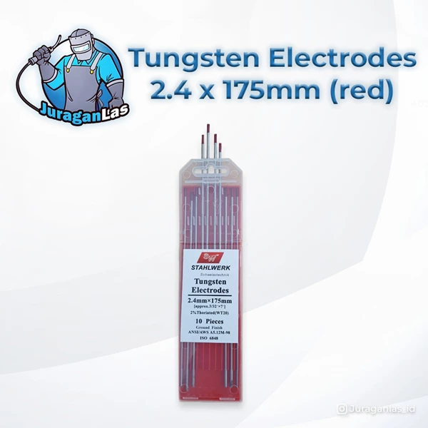 Tungsten Electrodes / Jarum Las Argon diameter 2.4mm x 175mm