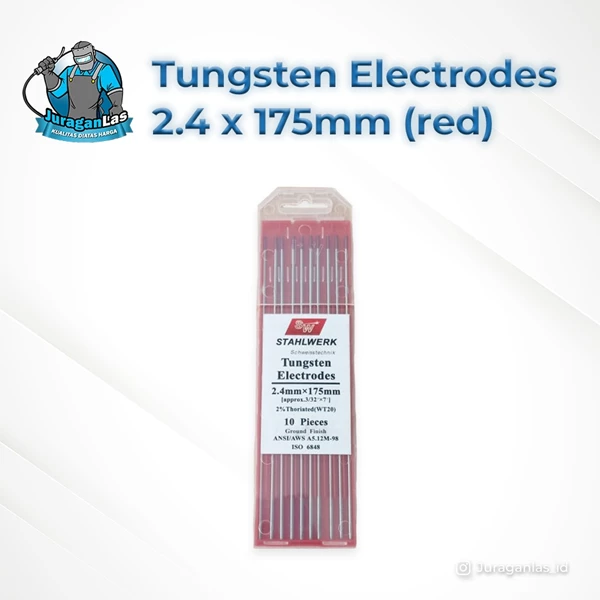 Tungsten Electrodes / Jarum Las Argon diameter 2.4mm x 175mm