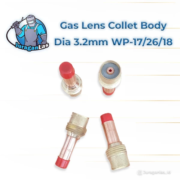 Gas Lens Collet Body diameter 3.2 mm untuk WP-17 / 26 /18